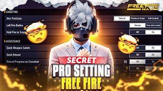 New Control Setting Free Fire | Pro Player Setting Free Fire 2024 | Free Fire Setting Secret Setting