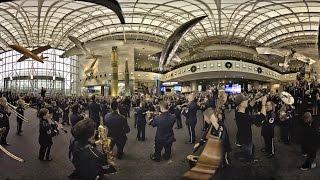 USAF Band Holiday Flash Mob 360!