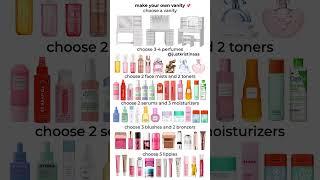 make your own vanity !!  #preppy #vanity #skincare #makup