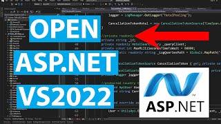 How To Open ASP.NET Web Application in Visual Studio 2022