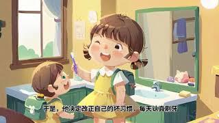 【儿童故事】EP1：不刷牙的小熊｜幼兒睡前故事｜兒童故事繪本