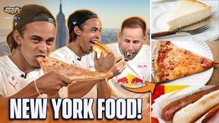 RB Leipzig's Péter Gulácsi & Yussuf Poulsen RATE New York Foods! | Morning Footy | CBS Sports Golazo