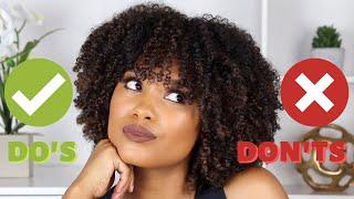 10 natural hair do's and don'ts to keep your curls on FLEEK || alyssa marie