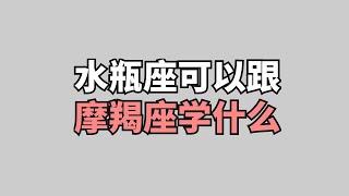 水瓶座可以跟摩羯座学什么？水瓶座跟摩羯座相互的优势是啥？摩羯座是现实的怪物