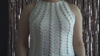 HERMOSA BLUSA tejida a CROCHET super FACIL diseño TRENZAS