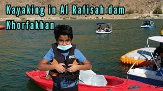 kayaking in Al Rafisah dam at Khorfakhan