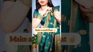 Upper Pleating Tips #beautynstyle #viral #saree #shortvideo #ytshorts