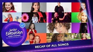 RECAP: All the songs of Junior Eurovision 2019