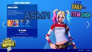 ASMR | Fortnite Harley Quinn Catwoman Skin Is Back! Daily Item Shop Update  Relaxing Whispering 