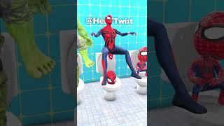 Hero's In Skibidi Toilet Multiverse  #animatedshort #spiderman  #shorts