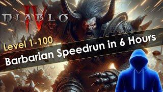 Diablo 4 Solo Hardcore Barbarian Speedrun