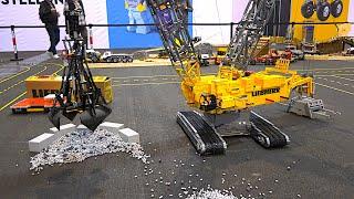 Lego Technic RC Trucks Cranes Construction Site Vehicles Trains Cars / Friedrichshafen 2023 / AFOL