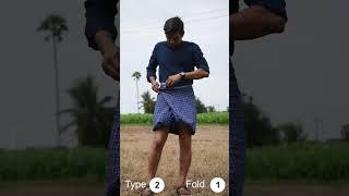 How to wear Lungi in Tamilnadu village style?