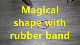 Magical shapes with Rubber band | Entertainment | Tricks | Video |