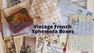 Vintage French Ephemera Boxes Are Back!