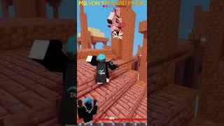 Tanqr Destroys Foltyn With Milyon Music..(roblox bedwars)#shorts