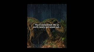 The 5 worst extinction events in earths history #prehistoric #dinosaur