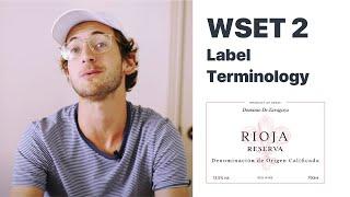 WSET 2 • Wine Labels and Terminology Practice Questions