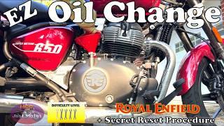 Royal Enfield Super Meteor 650 - USA Oil Change & Service Reset Procedure