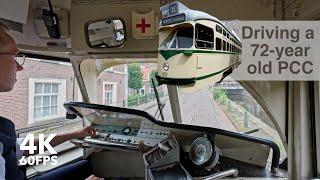 POV: Drive a 72-year-old tram! |  4K Tram Cabview |  The Hague | PCC | Vintage tram ride