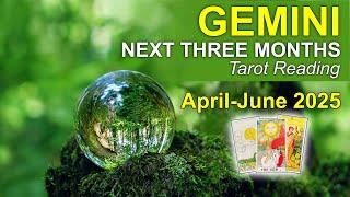 GEMINI "A KARMIC REWARD! AWAKENING TO YOUR POTENTIAL" Next Three Months  April - June 2025 #tarot