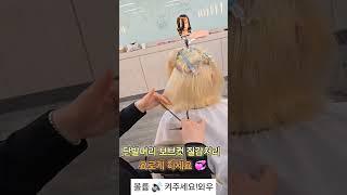 단발머리 태슬컷 질감처리 요로케 해주세요#사모님머리#파마#컷트#태슬컷 #드라이#보브컷#보브단발 #스타일링#뷰티#여자머리#여자머리추천#헤어스타일#헤어#hair#cut#shorts