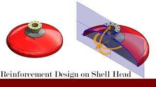 Torispherical head with reinforcement plate