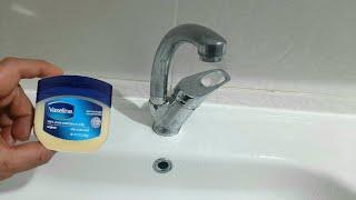 Surprising method from the plumber  Repair the Faucet Cartridge with petroleum jelly