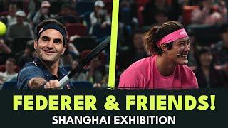 Roger Federer & Eason Chan vs Zhang Zhizhen & Fan Zendong Exhibition Highlights! | Shanghai 2024