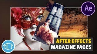 Magazine Page flip Tutorial for Adobe After Effects