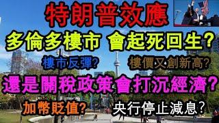 [特朗普] 效應 Trump Effect on Toronto Real Estate 多倫多 樓市會起死回生？還是關稅政策會打沉經濟？加幣貶值? 央行停止減息？