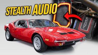 Hiding a Modern Audio System in this classic De Tomaso Pantera | Car Audio & Security