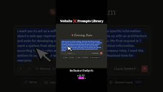 1 Website = UNLIMITED AI Prompts  #ai  #aitools  #buildwithai  #techreels  #openai #viralreels #top