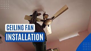 How to Install a Ceiling Fan - Crompton AURA PRIME ANTIDUST Fan