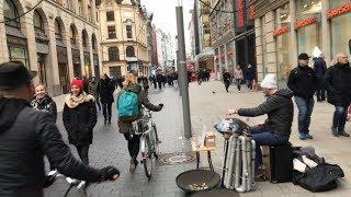 Many artists in City Center Leipzig Germany 2017