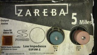 Zareba 5 mile solar fence charger repair, well actually just replacing the internal battery.