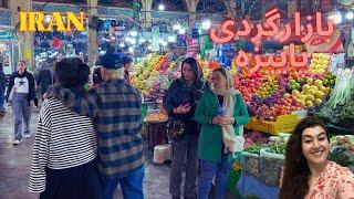 Walking tour in the most beautiful and colorful market of Iran in the north of Tehran