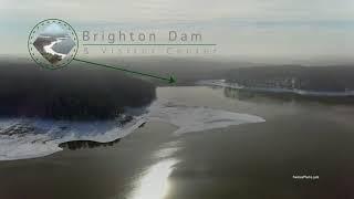 Triadephia Reservoir, Maryland - Local Gem - Winter 4K Drone Footage