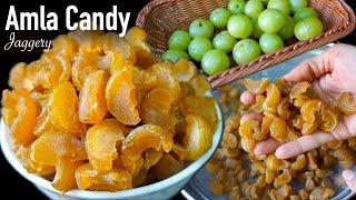 Amla candy recipe | sweet amla candy | amla candy with jaggery | jaggery amla | gooseberry candy