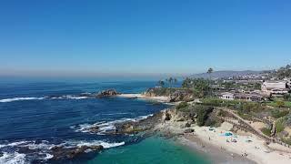 Aerial views of South Orange County beaches.