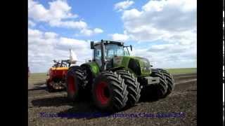 Claas Axion 850. The twin system
