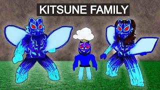 Adopted by a KITSUNE FAMILY in Blox Fruits..