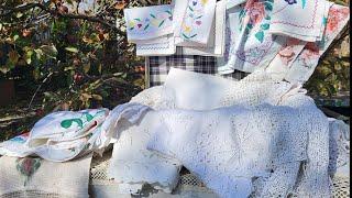 Приданое девушки 100 лет назад. Вещи из бабушкиного сундука. A girl's dowry 100 years ago.
