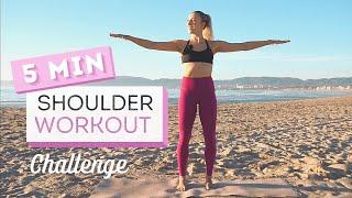 5 min SHOULDER WORKOUT CHALLENGE | No Equipment