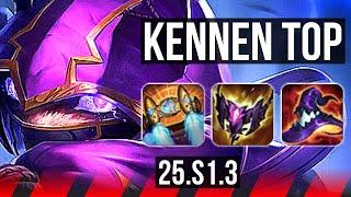 KENNEN vs DARIUS (TOP) | 7 solo kills, 13/3/10, Godlike | KR Master | 25.S1.3