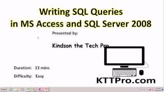 Writing SQL Queries in  SQL Server and MS Access