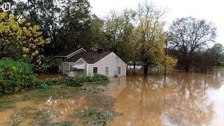 WATCH: Drone video of flooding in the Charlotte area in 2020