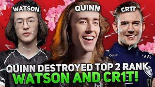 QUINN DESTROYED TOP 2 RANK WATSON and CRIT in 12,900 MMR GAME!