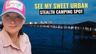 WHAT NOT TO DO STEALTH URBAN CAMPING IN JACKSONVILLE FLORIDA, FARMERS MARKET (van life travel vlog)