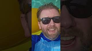 FUN POOL FLOAT - Swimline Inflatable Floating Pizza Review - #shorts